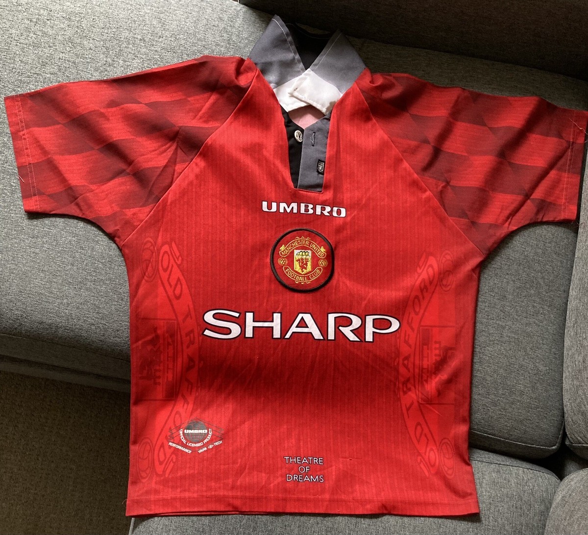 Manchester United Umbro Sharp Shirt And Shorts Official 96/97 Rare