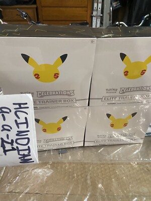 pokémon trading card games 25th anniversary celebrations elite trainer box Pokemon Celebrations Elite Trainer Box ETB 25th Anniversary Sealed