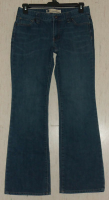 EXCELLENT WOMENS GAP ''curvy low rise'' DISTRESSED BLUE JEANS  SIZE 10 LONG