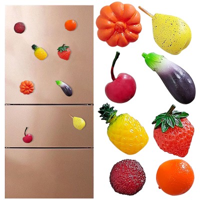 Simulation Fruit Fridge Magnet Fake Vegetables 3D Three-dimensional Fruit