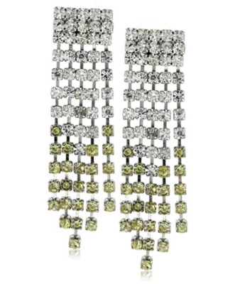 BCBG BCBGeneration ''Adele Silver'' Linear Chandelier Earrings. Q70