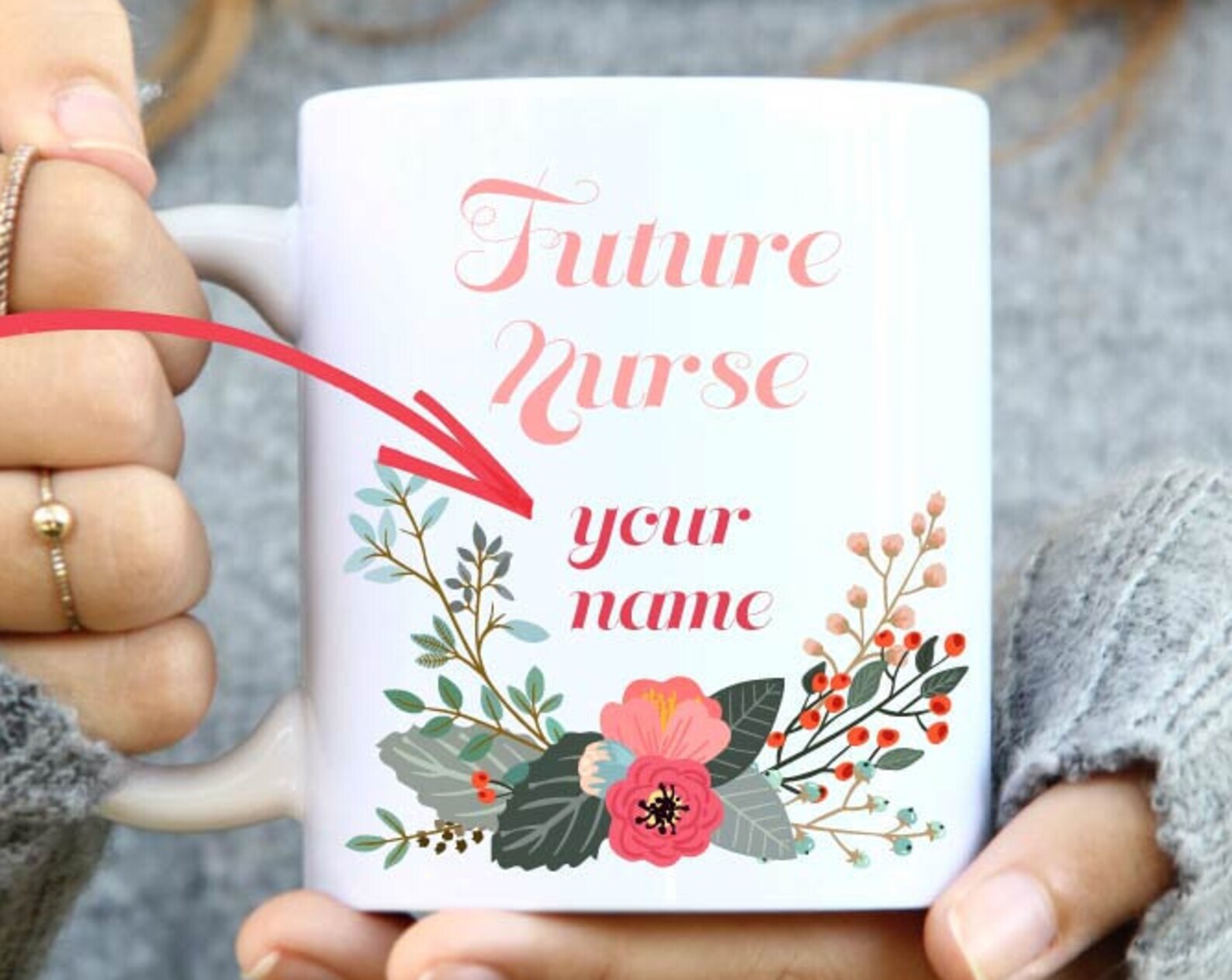 Future Nurse Personalized Mug Personalized Gift Future Nurse Mug