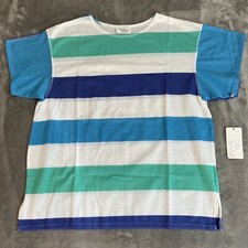 Vintage 90’s Bobbie Brooks T-Shirt Women’s Large Blue & Green Made In USA