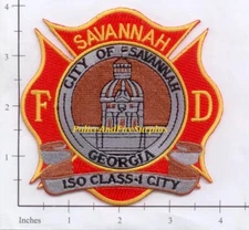 Georgia - Savannah GA Fire Dept Patch