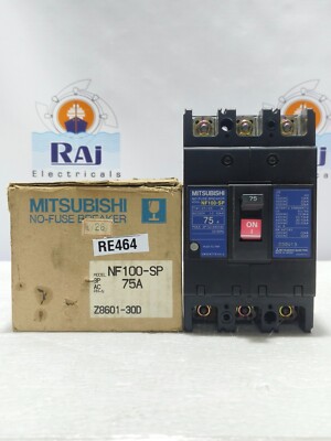MITSUBISHI NF100-SP 75Amp. NO-FUSE BREAKER MCCB  3 POLE, (NEW) (FREE SHIP)