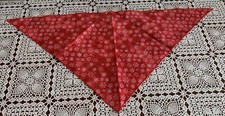 Red Winter Holiday Snowflakes Dog Bandana MEDIUM LARGE Tie On Scarf Brand New