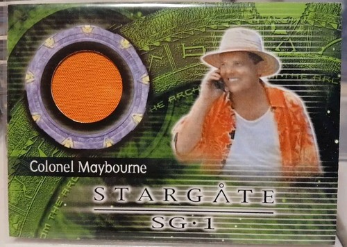 Stargate SG-1 Season 4 Colonel Maybourne Costume Card C8 Orange Variant 2002 NM