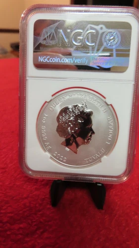 2022 Tuvalu $1 - Street Fighter: Ryu - NGC MS69 (1oz Silver; Colorized, Capcom)