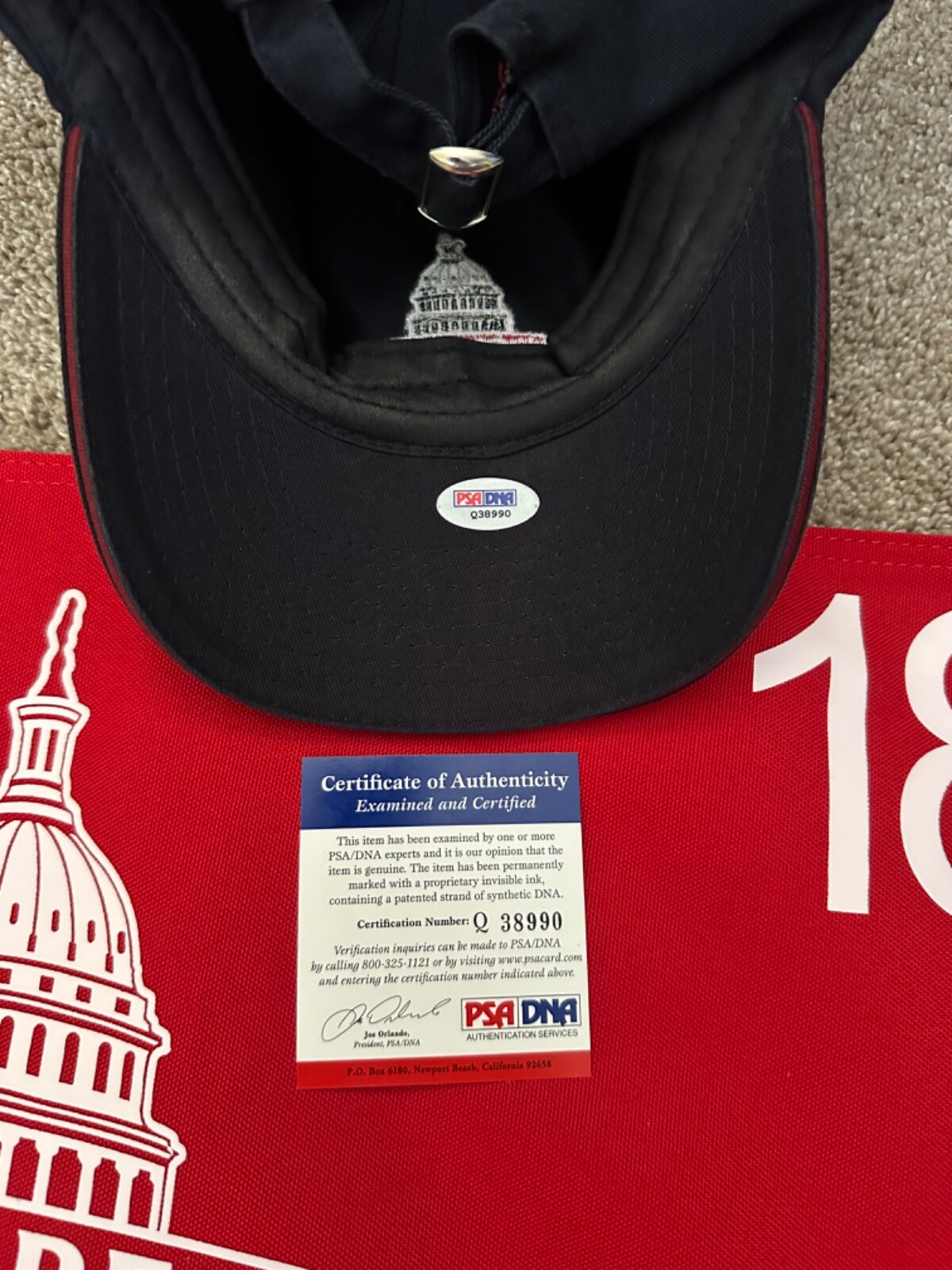 RORY MCILROY Signed 2011 US Open AUTO FLAG JSA + HAT PSA + MAG -SUNDAY PSA view 5