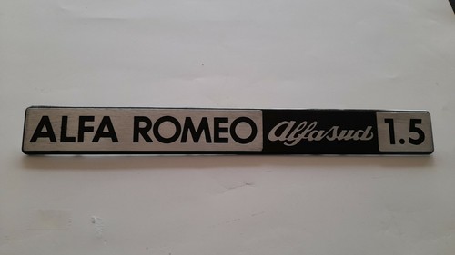 ALFA ROMEO ALFASUD 1.5 Rear aluminum script 350 mm. lenght | eBay