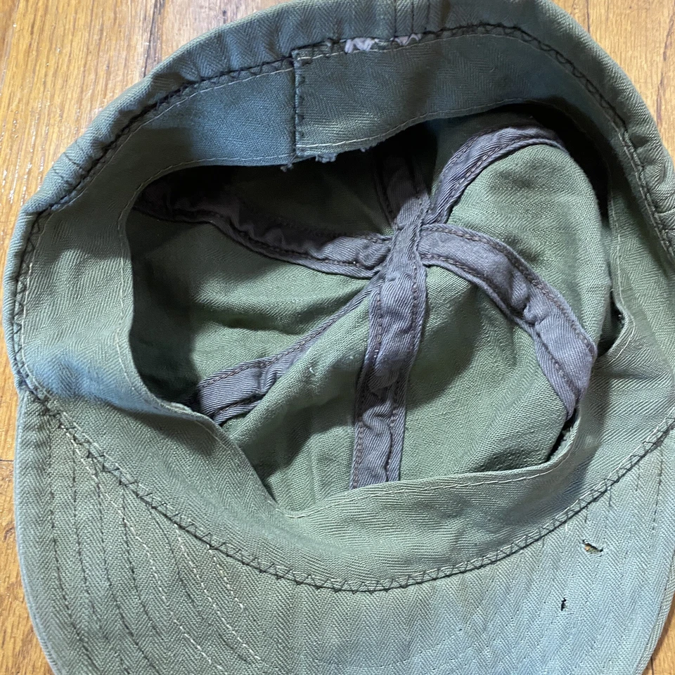 Gorra de Mecánico A-3 De Colección Segunda Guerra Mundial Sombrero 7 1/8 Ejército Fuerza Aérea USAAF SEGUNDA GUERRA MUNDIAL HBT A3 Foto 4 de 4