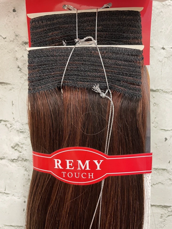 Extensión de tejido de cabello 100 % humano Revlon #F1B/33 10" nuevo en paquete negro/castaño rojizo oscuro Foto 4 de 4