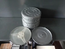 Lot of 9 Empty Plastic Music / Film Reels Cases for 1/4" x 7" Inch Reels