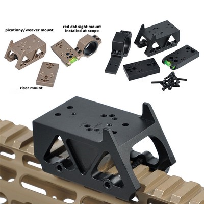 Tactical Mount Lever for DOCTER//RMR//DP PRO//T1//T2 Red Dot Sight With Riser