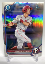 2022 Bowman Chrome Simon Muzziotti #BCP-40 Refractor /499 - Phillies (MP)