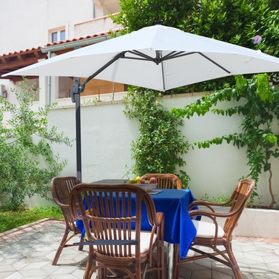 Outsunny Patio Market Umbrella Offset Hanging Cantilever Umbrella 360 Rotation 95509805409 Ebay