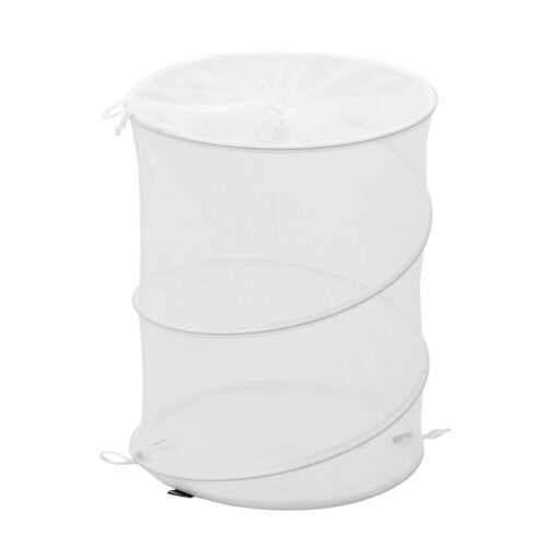 2x Foldable Lightweight Mesh Laundry Hamper Pop Up Basket Clothes Washing - Picture 13 of 14