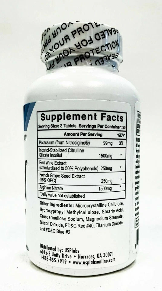USP Labs YOK3D Óxido Nítrico BOMBA Soporte 90 Comprimidos CONSTRUIR GANANCIAS DE FUERZA MUSCULAR Foto 3 de 3