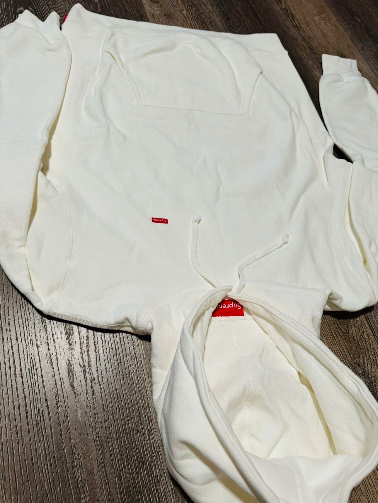 Felpa con cappuccio Supreme Small Box 'Bianco'