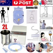 2L Non-Toxic Stainless Steel Enema Bucket kit Coffee Colon Cleansing Detox Kit