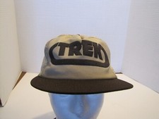 VTG USA MADE TREK BROWN/TAN SNAPBACK HAT/CAP USED