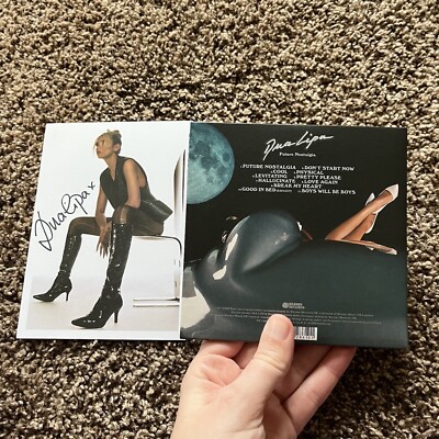 【直筆サイン】【匿名発送】Dua Lipa アートカード Dua Lipa Future Nostalgia CD & Signed Art Card Autograph | eBay