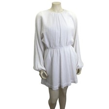 EVERY CUT OUT BACK WHITE LONG SLEEVE DRESS SM NEW WITH TAG