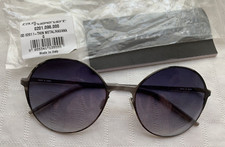 NEW ITALIA INDEPENDENT SUNGLASSES I-THIN METAL 0201 096 HAVANA GRAY AUTHENTIC