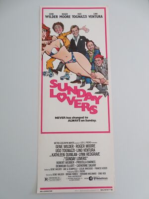 SUNDAY LOVERS US INSERT POSTER ROGER MOORE GENE WILDER 1981