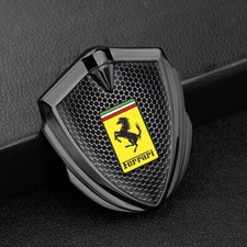 Ferrari Emblem Side Badge Logo Premium Quality Metal Fender Decal