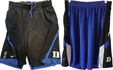 Duke Blue Devils NCAA Nike Elite Dri-Fit Black Blue Men's L 🏀 Shorts Lot of 2