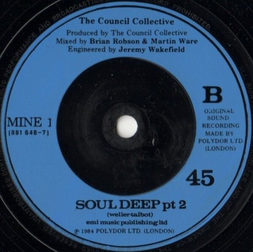 The Council Collective - Soul Deep (7", Single, Blu) - Picture 4 of 4