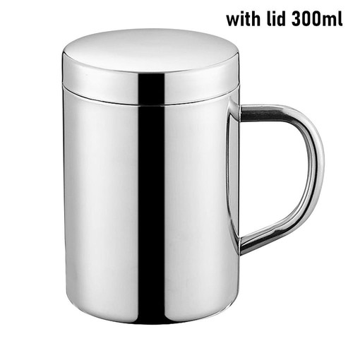 1Pcs Double Layer Stainless Steel Mug 200/300/400ML Tea Cup New Water Cup - Picture 17 of 18
