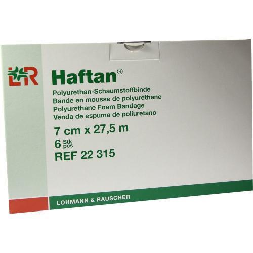 HAFTAN Schaumstoffbinde 7 cmx27,5 m 6 St