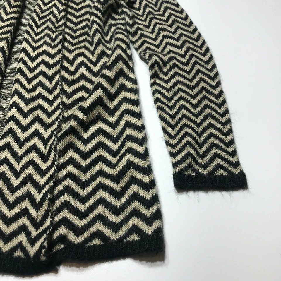 Cárdigan Charlotte Russe para mujer talla S estampado Chevron suéter largo frente abierto Foto 4 de 4