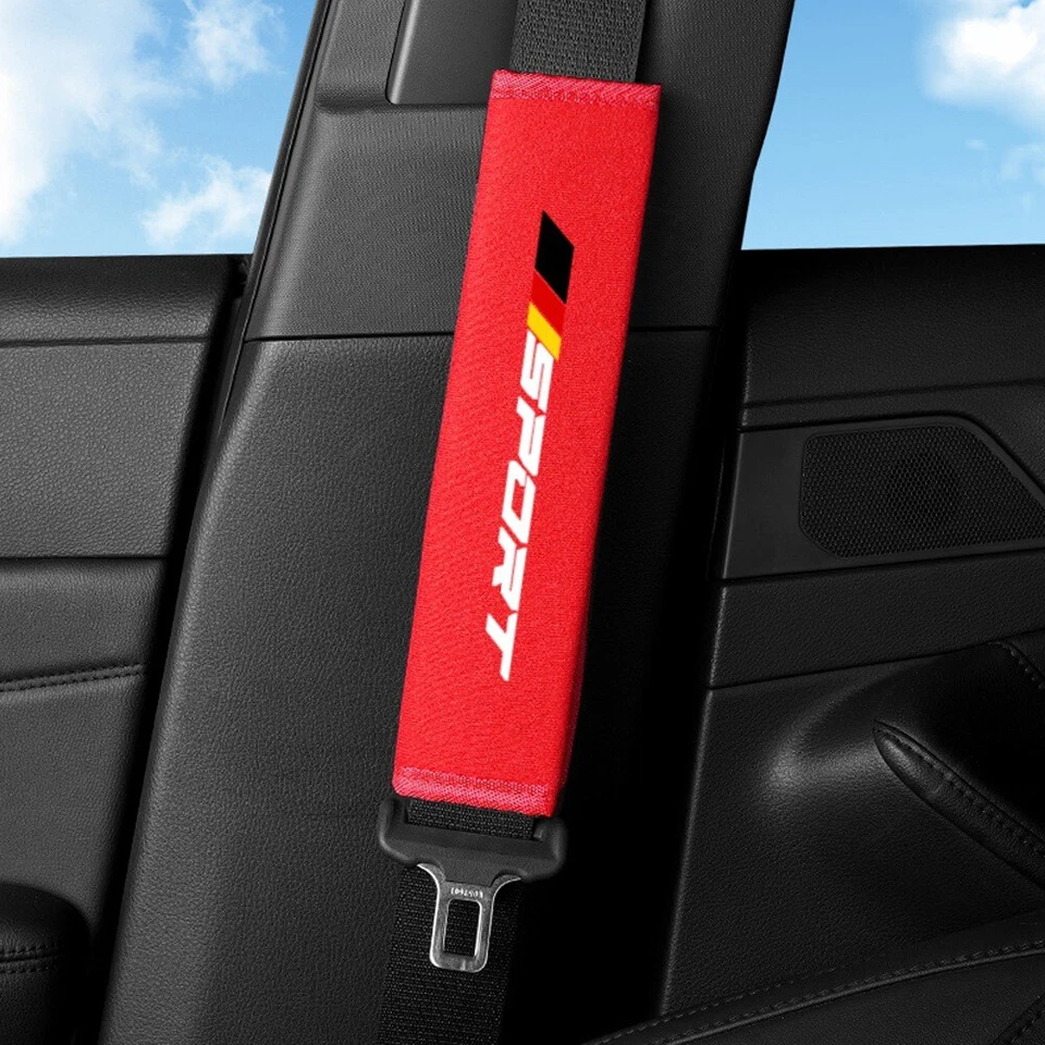 2x Funda Cinturón Coche Deportivo Correa Almohadilla Hombro Comodidad Cojines Accesorios Foto 4 de 4