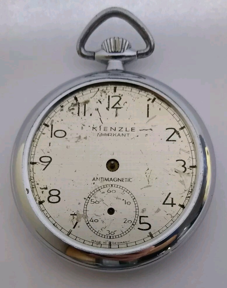ドイツ　KIENZLE ジャンク Vintage Kienzle Pocket Watch 146 /30 49mm Case Good Balance Made
