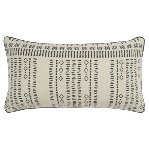 14x26 Rizzy Home Black Geometric Rows Lines Donny Osmond T16959 - Aprx 14" x 26"