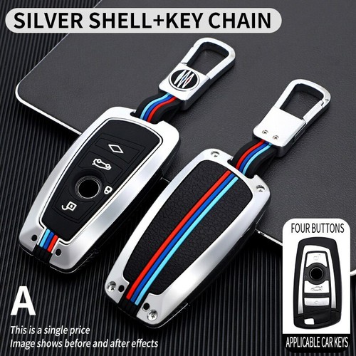 Galvanized Alloy Car Key Fob Case Cover For BMW 3 4 5 Series F20 F21 F30 F31 F25 - Picture 17 of 19