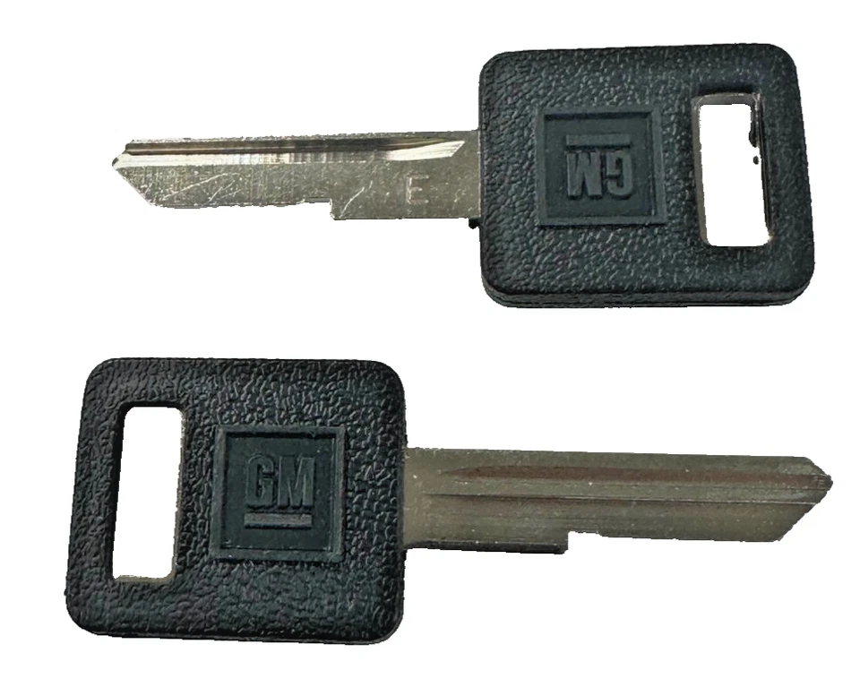 2 llaves en blanco NUEVAS GM Logo OEM ENCENDIDO "E" sin cortar 595311 B44P B44 01154606 56-E Foto 3 de 3
