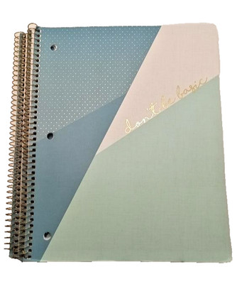 3 Pack U Style College Rule Notebooks 80 Perforated Sheets ''Don't be basic''