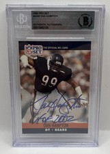 1990 Pro Set #449 - Dan Hampton - Chicago Bears - AUTO - Beckett - Free Shipping