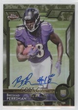 2015 Topps Chrome Rookies STS Camo Refractor 6/99 Breshad Perriman #197 Auto fz4