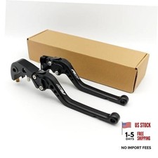 Adjustable Brake Clutch Levers for Yamaha YZF-R7 2021-2025 6 Long Lever Black