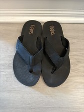 Flojos Black Flip Flop Thong Sandals Women  s Size 10