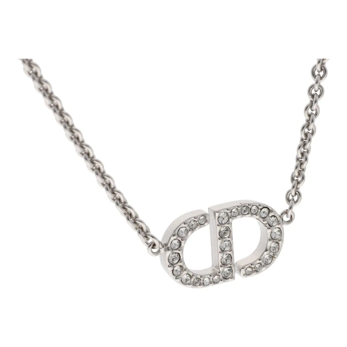 Christian Dior Petit CD Collana Ciondolo N2241WOMCY_D001 Strass L42 46cm