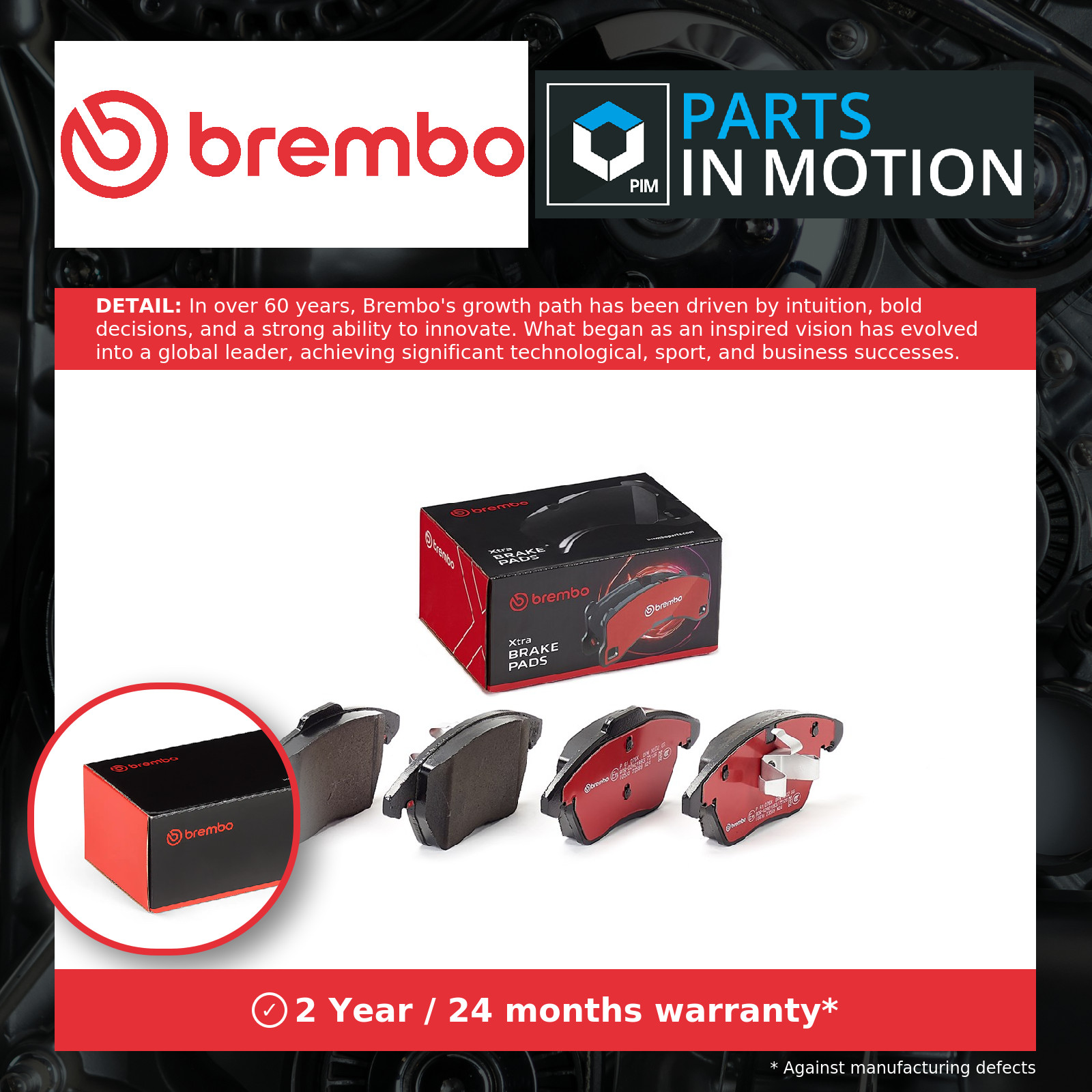 Brake Pads Set fits PEUGEOT 308 CC, Mk1 1.6 Front 07 to 14 Brembo 1611457880 New - Image 36