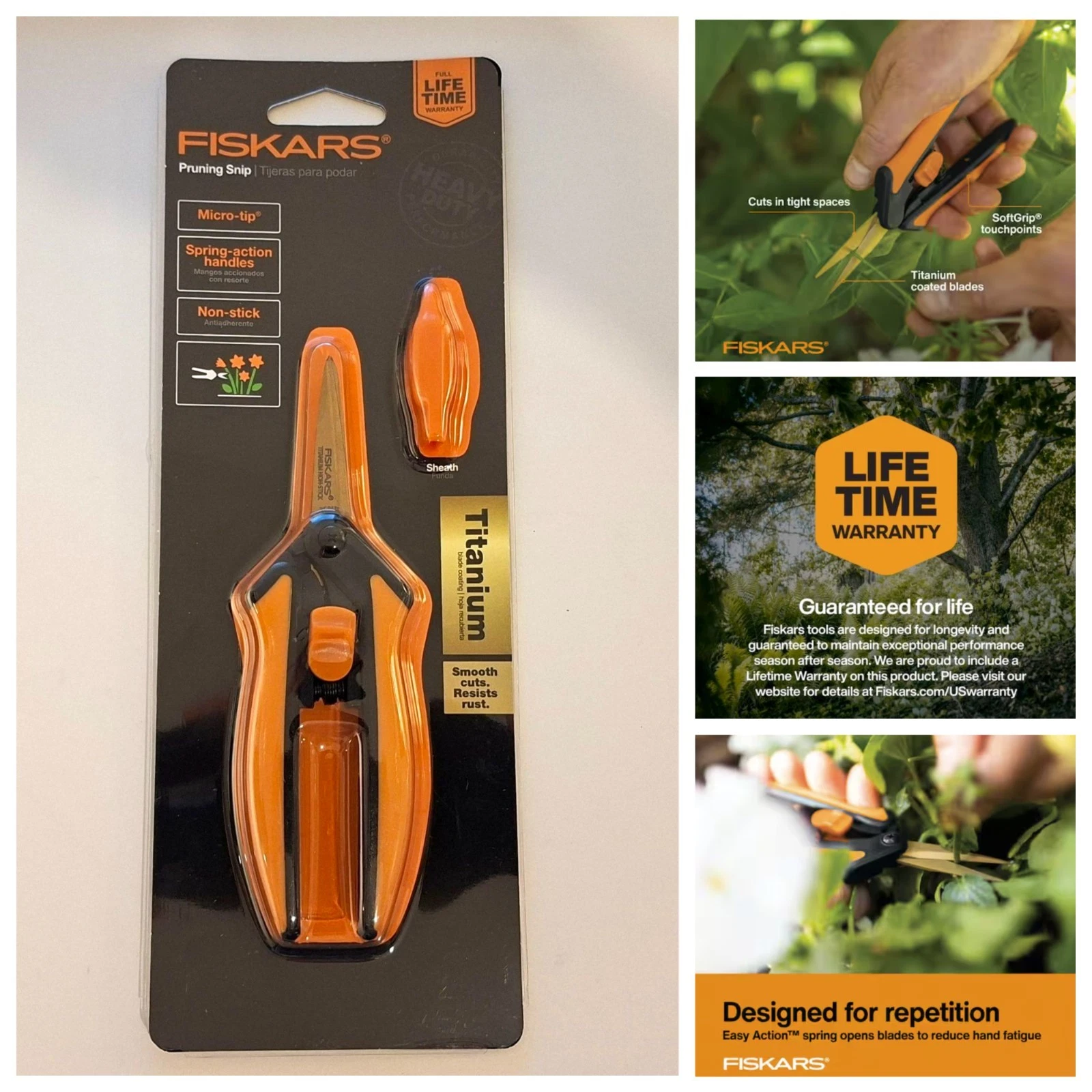 Fiskars TITANIUM Micro-Tip Snips Pruning Scissors 9924 Floral Plant Herbs 6" NEW
Opens in a new wind