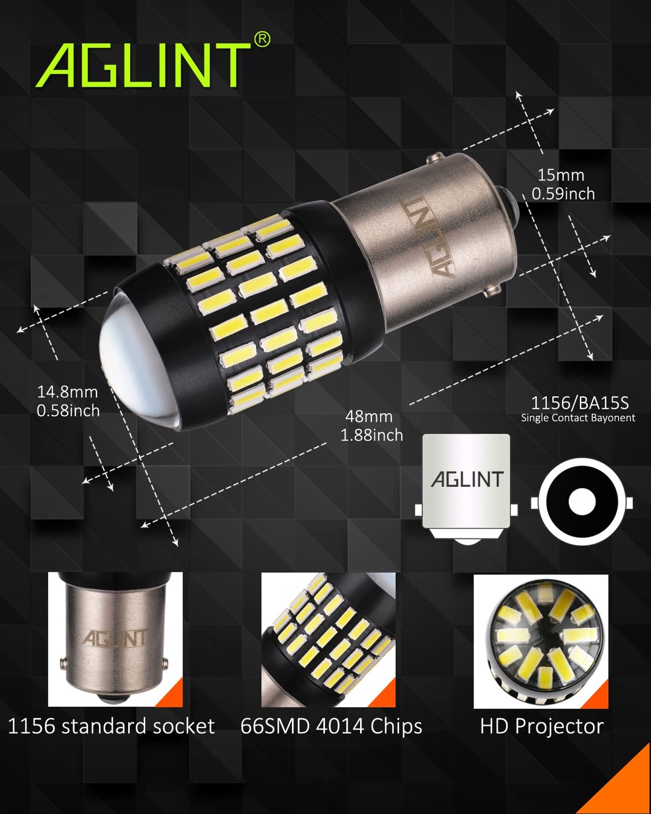 Ampoule LED 1156 P21W BA15S pour remplacer un éclairage d'origine faible et obsolète