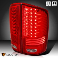Red Fits 2002-2006 Dodge Ram 1500 2500 3500 LED Tail Lights Lamps Left+Right